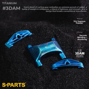 s-parts | Titanium Alloy Bike Seatpost Clamp Screw Accessory
