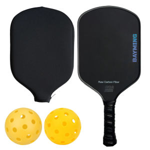 Thermoformed T700 Raw Carbon Fiber Pickleball Paddle Spin Textured Surface With Foam Edge USAPA Compliant Pickleball Racket