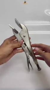 10Inch Multifunctional Flat Mouth Sheet Metal Locking Clamp Plier Fixing Welding Vise Grip Pengepit Kunci