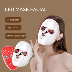 Foreverlily | Facial LED Mask 7 Colors Face Skin Care Mask Anti Acne Therapy Skin Rejuvenation Repair Skin Brightening Wireless Use
