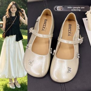XUJIA | French Flat Rhinestone Low-cut Womens Shoe