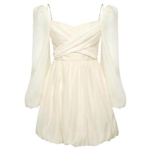 TAMMY TANGS | Princess Style Long Sleeve Sugar Power Frou Frou Dress With Bow Tie European Organza Bloom Womens Fashion Spring Autumn