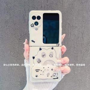 Cute Cat Claw Phone Case Silicone Protective Cover for OPPO Find N3 Flip New Fashionable Foldable Screen Womens Style Anti-Fall