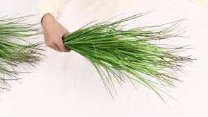 30PCS 50cm Artificial Dark Green Red Tip Plants Wholesale UV Fake Plant for Home Room Entrance Door Outdoor Garden Gallery Decor