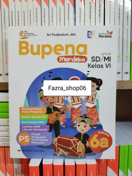 Buku Penilaian Bupena sd mi kelas 6A Kurikulum Merdeka Erlangga ...