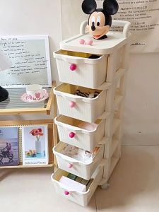 Gratz ตู้ลิ้นชักมีล้อ สำหรับเก็บเสื้อผ้าและของเล่นของเด็ก ตู้เก็บของพลาสติกหนา เป็นมิตรกับสิ่งแวดล้อม ปลอดสารพิษ และไม่มีกลิ่น