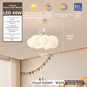 OUCHAO | Eye-Protective Ceiling Light for Childrens Room