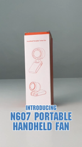 [New Model] Portable Handheld Fan N607 with 5 Speeds 7W 180° Foldable Type-C Charging & 12h Battery Life