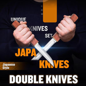 2-in-1 Double Straight Knife Utility Sharp Pocket Knives Portable Cutting Tools Fishing Knife Mini Fruit Knife