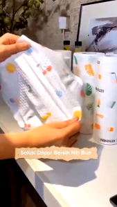 Elink Tisu Gulung Dapur Serbaguna Kitchen Towel Tissue Roll Isi 50 - Tisu Dapur Kain Lap Dapur Roll 20X25CM Kain Lap Tissue Anti Minyak Gulung Serbaguna