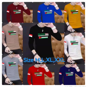 Sale Sweater Keren Crewneck Kaos Pria Trendy Sweatshirt Kasual Sweter Cowok Palestina New Kekinian