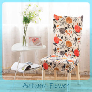 Sarung Kerusi Meja Makan Floral Chair Cover Stretch Elastic Spandex Dining Chair Covers Alas Kerusi 椅子盖【A02】