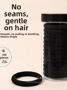 MENGWU | Black Seamless Elastic Non-Pressure Durable Hair Bands