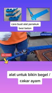 ALAT TEKUK BESI BETON Tekuk begel penekuk besi beton plat strip tekuk besi nako besi ulir spek 12 mm
