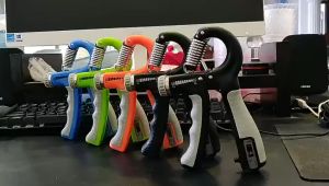 Handgrip Adjustable alat olaharaga tangan rumahan home gym workout 5-60Kg Hitung Otomatis With Counter