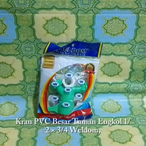 Kran PVC Besar Taman Engkol 1/2 X 3/4 Weldom