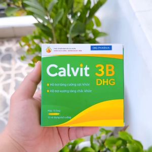 CALVIT 3B DHG (10 ống) - Thực phẩm bổ sung calci giúp xương răng chắc khỏe.