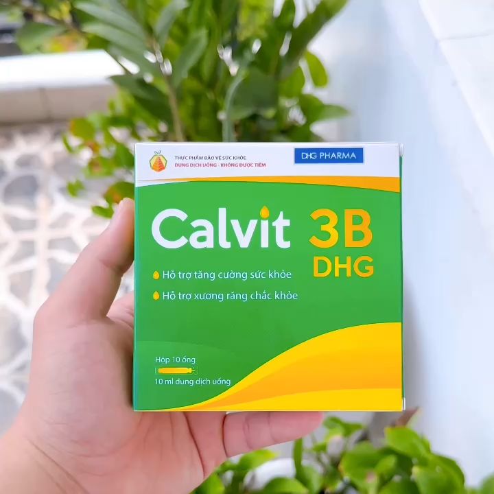 CALVIT 3B DHG (10 ống) - Thực phẩm bổ sung calci giúp xương răng chắc ...