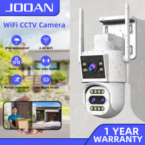 JOOAN CCTV Wireless Outdoor Camera W10Z-U 5K+10MP/Three lens dual screen/Night vision/360 Camera/Move Detection/Automatic Cruise