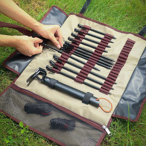 High Quality Portable Outdoor Camping Tent Nail Nail Storage Drawstring Bag Storage Bag Waterproof Nail Bag