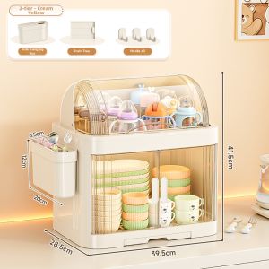 XINGYOU | Dust-Proof and Draining Baby Feeding Utensil Storage Box Large Capacity