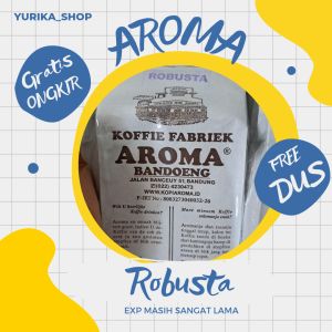 KOPI AROMA ROBUSTA 250GR ASLI PABRIK BANDUNG BANCEUY SEJAK 1930 FREE PACKING DUS