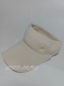 topi sport wanita Visor Polos Bahan Rajut Brand Import Topi Pantai Wanita Golf  Korea