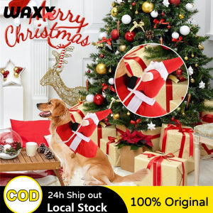 Pet Clothes Santa Claus Riding A Dog Pet Christmas Costume Small Large Dog Outfit Winter Puppy Xmas Clothing Cosplay