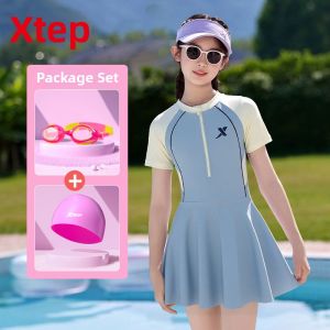 XTEP | Padded One-Piece Swim Dress Swimwear