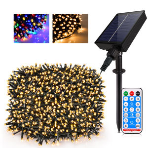 50m 100m 20m Solar Lamp LED String Garden Decoration Outdoor Decor Christmas Garland Rope Wire Jardim Luz Solar Battery Lamp