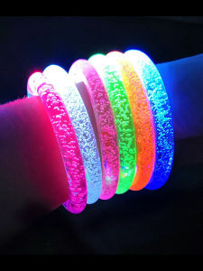 40pcs LED colorful party bracelets luminous party supplies for wedding birthday carnivals birthday concerts new year carnivals