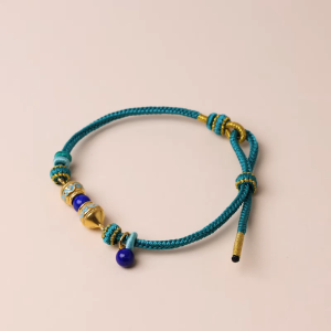 Chow Sang Sang 周生生 999 Pure Gold Cultural Blessings Honeysuckle Motif Bracelet for Women & Men 22cm 95616B