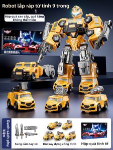 XIDIQI | Quà Tặng Sinh Nhật Giáo Dục: Xe Robot Từ Tính Biến Hình