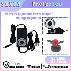 DC Adjustable 3V 4.5V 5V 6V 7.5V8V 9V 10V 12V ON/OFF Power Supply Adapter US Plug 5.5mm Protection