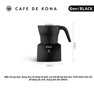 CAFEDE KONA | Máy Đánh Sữa Tự Động Điện Cho Nước Lạnh và Nóng