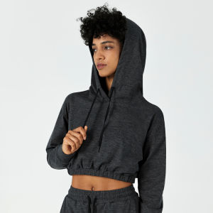 Loose Fit Sporty Hoodie Womens Short Sleeve Long Sleeve Jacket Large Size Short Statured Fitness Top Yoga Dancing Set