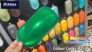 2K Paint AIKKA PZ59 Emerald Green Supreme Pearlized Colour Aikka Car Motor Paint DIY Aerosol Spray Cat Kereta 车漆