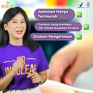 BIO INSULEAF 3 BOTOL Paket Kronis - HERBAL DIABETES CAIR - ORIGINAL - ASLI 100% BPOM OFFICIAL STORE