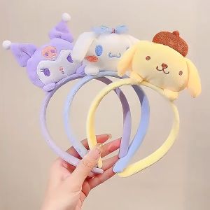 【READY STOCK】Sanrio Melody Kuromi Headband Cartoon Headband Girls Hairband Accessories 卡通发箍 (KA36)