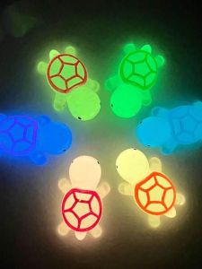 Mini Resin Decorations Luminous Little Turtle Car Decoration Creative Decompression Large Big Mac Ornament