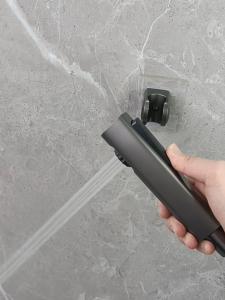 Baokemo 1pc Handheld bidet spray set toilet spray high - pressure flushing bathroom toilet cleaning small shower spray Spring flexible hose