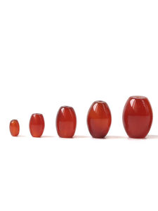 Red Agate Drum Beads Handmade DIY Jewelry Accessories Bracelet Spacer Seeds Buddhist Decoration Natural Crystal Semi-Precious