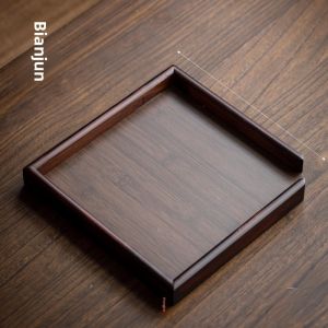 Bian Yi Puer Tea Opening Tea Tray Bamboo Drawer Style Tea Ceremony Accessories Single Layer Tea Cake Rack Tea Warehouse