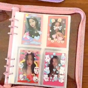(10 lembar /Bag) A5/A6 Sleeve Clear Tebal 6 Ring Photocard/Album binder cover transparent photo card idol Lomo card 10 sheets-Suning Mall