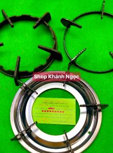 Kiềng bếp gas mặt kính 5 chân + 2 Khay mâm inox sử dụng cho các loai bếp gas đơn   bếp đôi mặt kính thông dụng [ PHỤ KIỆN THAY THẾ]