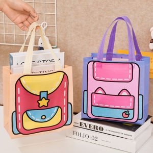 【On Sale】Non-woven Printed Cartoon Reusable Thickened Gift Shopping Bag with Handle Pouch Hand Bag