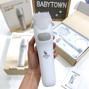 (HoảTốc1h) Tông đơ hớt tóc cho bé MOAZ BÉBÉ MB-100 cắt hút tóc - Máy cắt tóc thông minh Moaz Bebe MB100 - Chính hãng