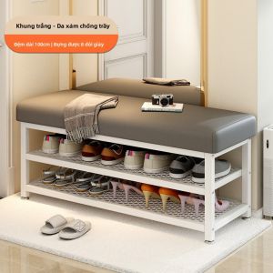 Ghế Thay Giày Đệm Mềm Khung Sắt