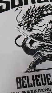 T-Shirt Dragon White 004DA: Pakaian Olahraga Eksklusif