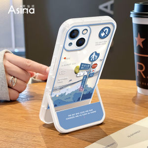 Invisible Transparent  14 pro Max Phone Case Womens Style Full Cover Shockproof Stand Base Design Premium Feel